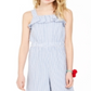 Charter Club Big Girl's Mommy & Me Seersucker Jumpsuit Blue Size X-Large