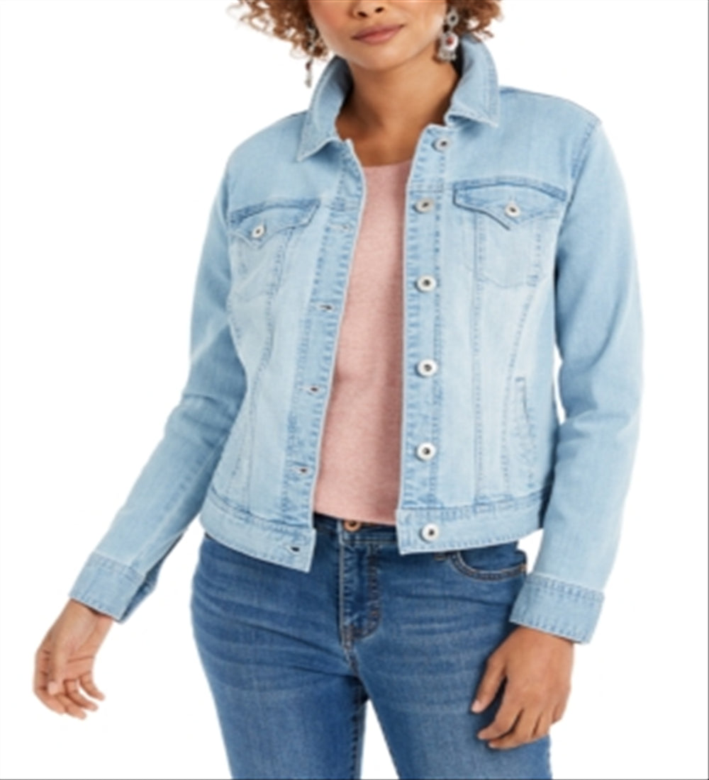 Style & Co Women's Denim Jacket Blue Size M