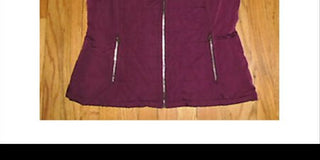 Calvin Klein Women's Faux Vest Jacket Maroon Size Small