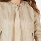 Style & Co Women's Perforated Garment Dyed Faux Leather Jacket Brown Size Medium