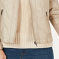 Style & Co Women's Perforated Garment Dyed Faux Leather Jacket Brown Size Medium