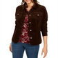 Charter Club Women's Corduroy Jacket Brown Size Petite L