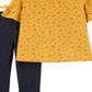 Carter's Toddler Girl's 2 Pc Floral Print Top & Denim Leggings Set Yellow Size 2T