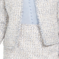 Calvin Klein Women's Open Front Tweed Jacket Gray Size 6