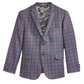 DKNY Big Boy's Plaid Print Jacket Gray Size 12