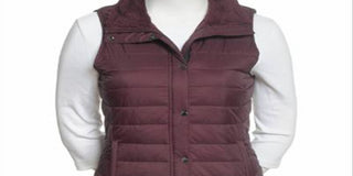 Calvin Klein Women's Ripstop Quilted Vest Bare Pink Size X-Large