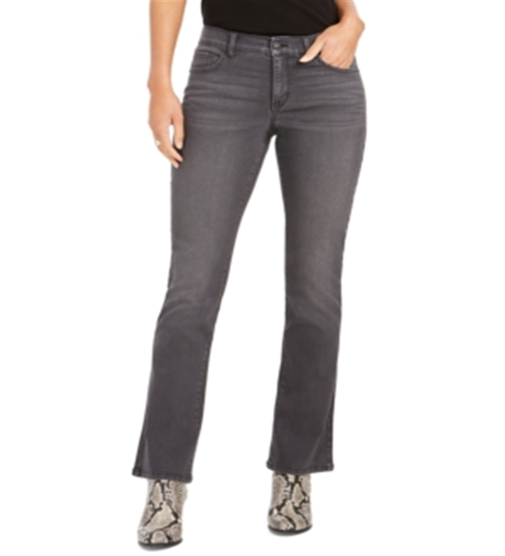Style & Co Women's Bling Pocket Bootcut Jeans Black Size 2 Petite