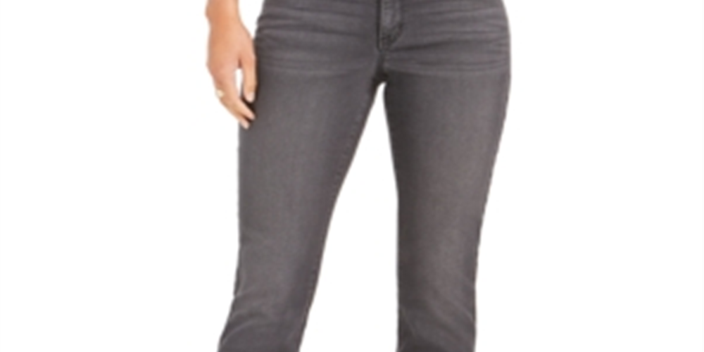 Style & Co Women's Bling Pocket Bootcut Jeans Black Size 2 Petite