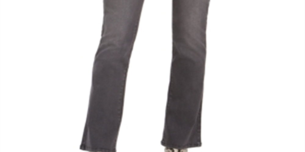 Style & Co Women's Bling Pocket Bootcut Jeans Black Size 2 Petite