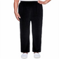 Alfred Dunner Women's Idea Velour Pants Black Size Petite