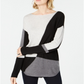 INC International Concepts Women's Wool Colorblock Tunic Top Gray Size Petite Small