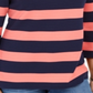 Charter Club Women's Grommet Trim Striped Top Red Size XX-Large