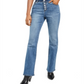INC International Concepts Women's High Rise Button Fly Bootcut Jeans Blue Size 6