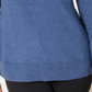 Karen Scott Women's Cotton Zip Neck Sweater Blue Size Large
