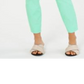 Charter Club Women's Chelsea Tummy Control Skinny Leg Ankle Pants Green Size 4