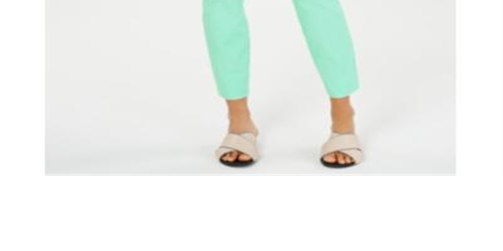 Charter Club Women's Chelsea Tummy Control Skinny Leg Ankle Pants Green Size 4