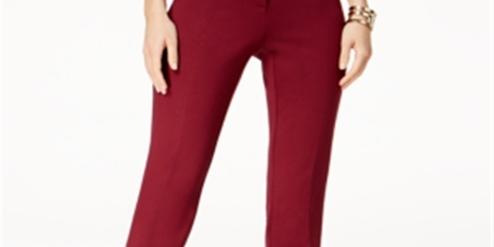 Alfani Women's Hollywood Skinny Pants Red Size 6 Petite