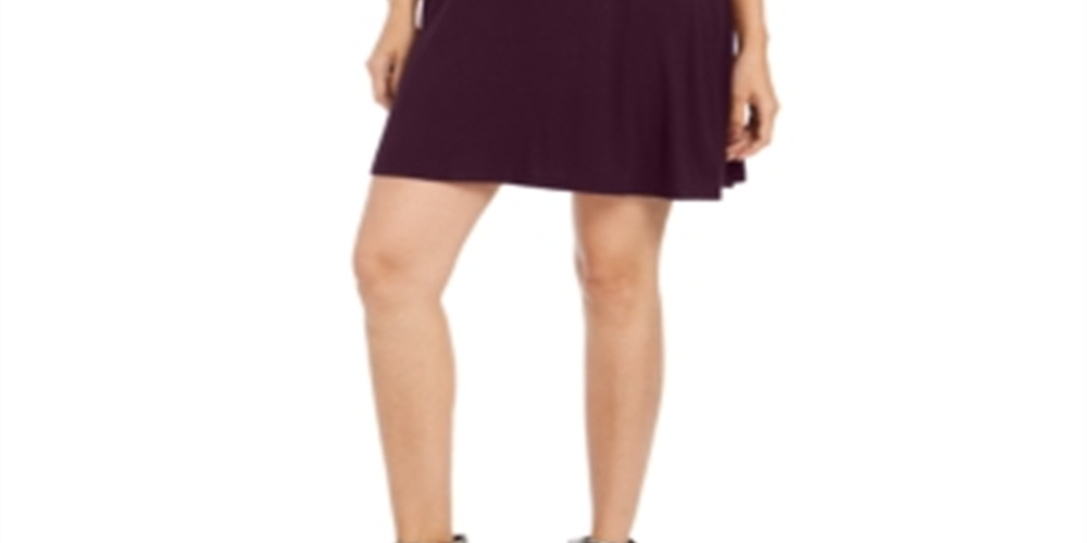 Style & Co Women's Swing Dress Purple Size Petite S