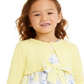 Blueberi Boulevard Toddler Girl's 2 Pc Shrug & Floral Dress Set Yellow Size 4T