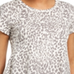 Style & Co Women's Leopard Print Top Brown Size Medium