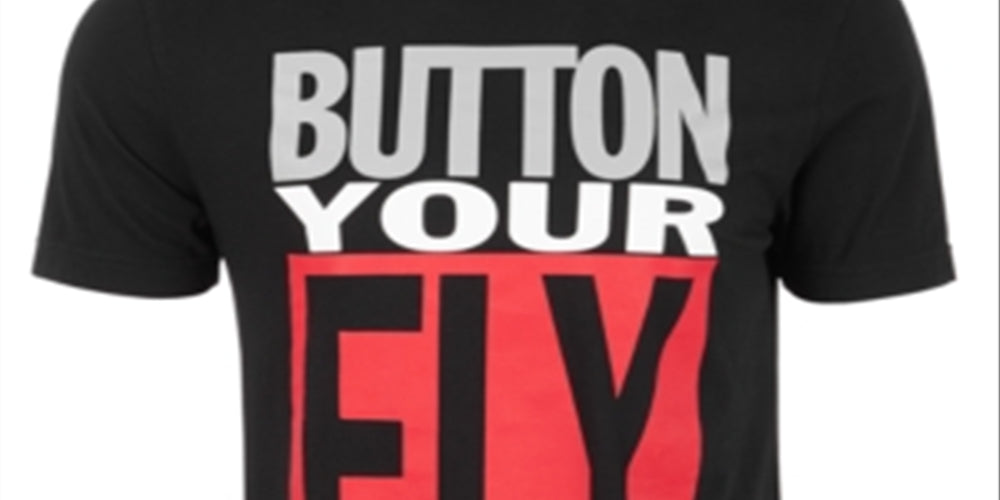 Levi's Men's Button Your Fly T-Shirt Black Size Medium