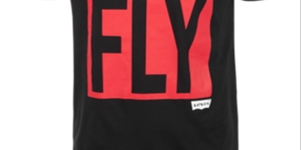 Levi's Men's Button Your Fly T-Shirt Black Size Medium