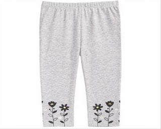 First Impressions Baby Girl's Floral Hem Leggings Gray Size 24MOS