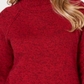 Karen Scott Women's Cotton Turtleneck Sweater Red Size Petite Large