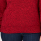 Karen Scott Women's Cotton Turtleneck Sweater Red Size Petite Large