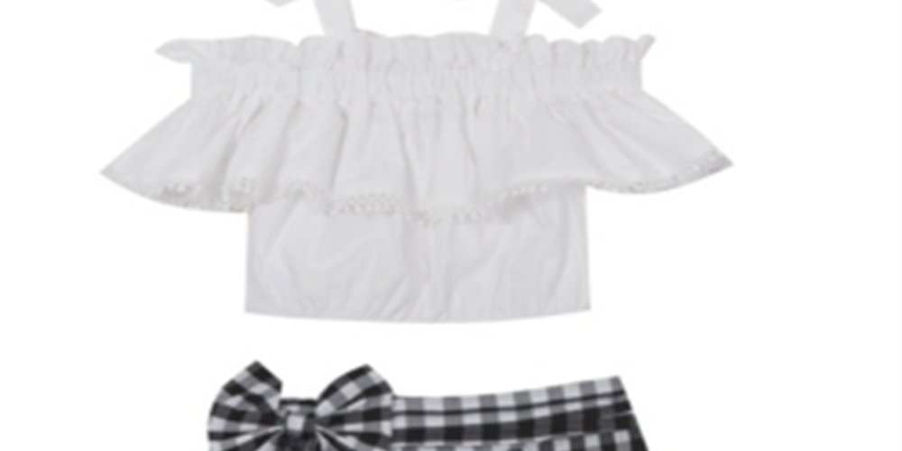 Rare Editions Little Girl's Knit Top and Short Set White Size 5