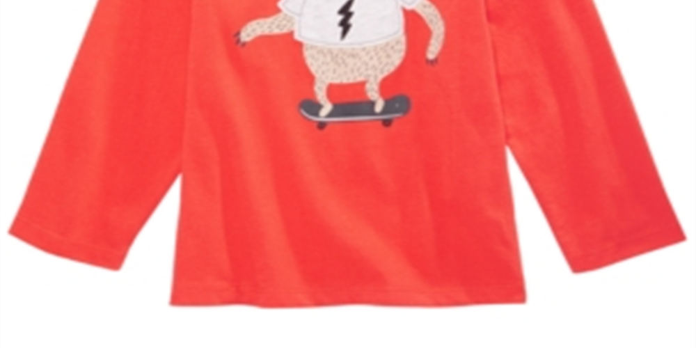 First Impressions Baby Boy's Sloth Print Cotton T-Shirt Red Size 18MOS