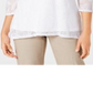 Jm Collection Women's Petite Overlay Necklace Top Bright White Size Petite XL