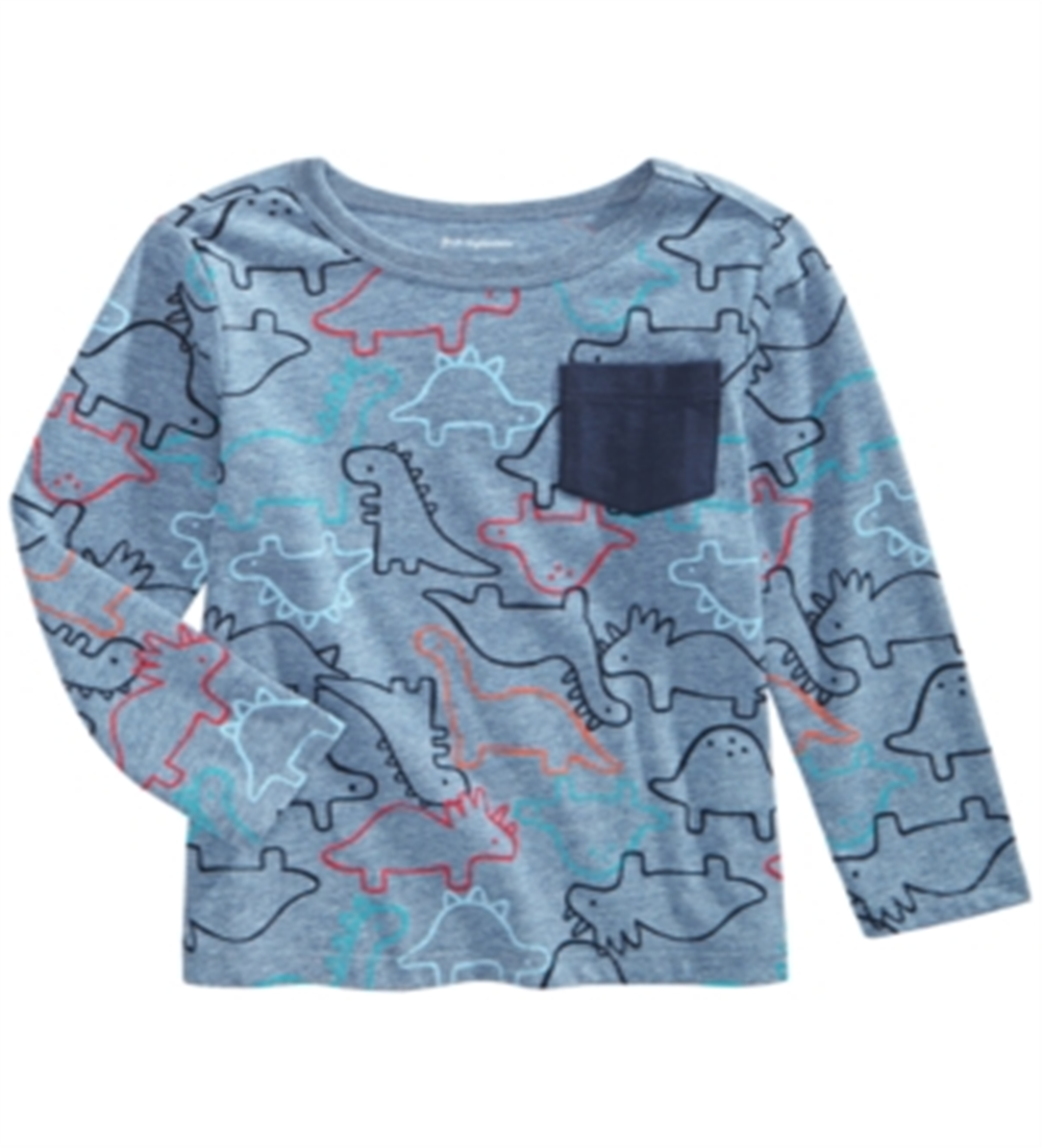 First Impressions Baby Boy's Dinosaur Print T-Shirt Blue Size 6-9MOS