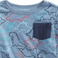First Impressions Baby Boy's Dinosaur Print T-Shirt Blue Size 6-9MOS
