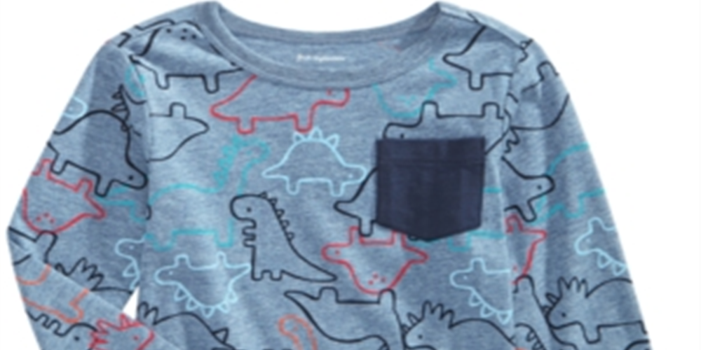 First Impressions Baby Boy's Dinosaur Print T-Shirt Blue Size 6-9MOS