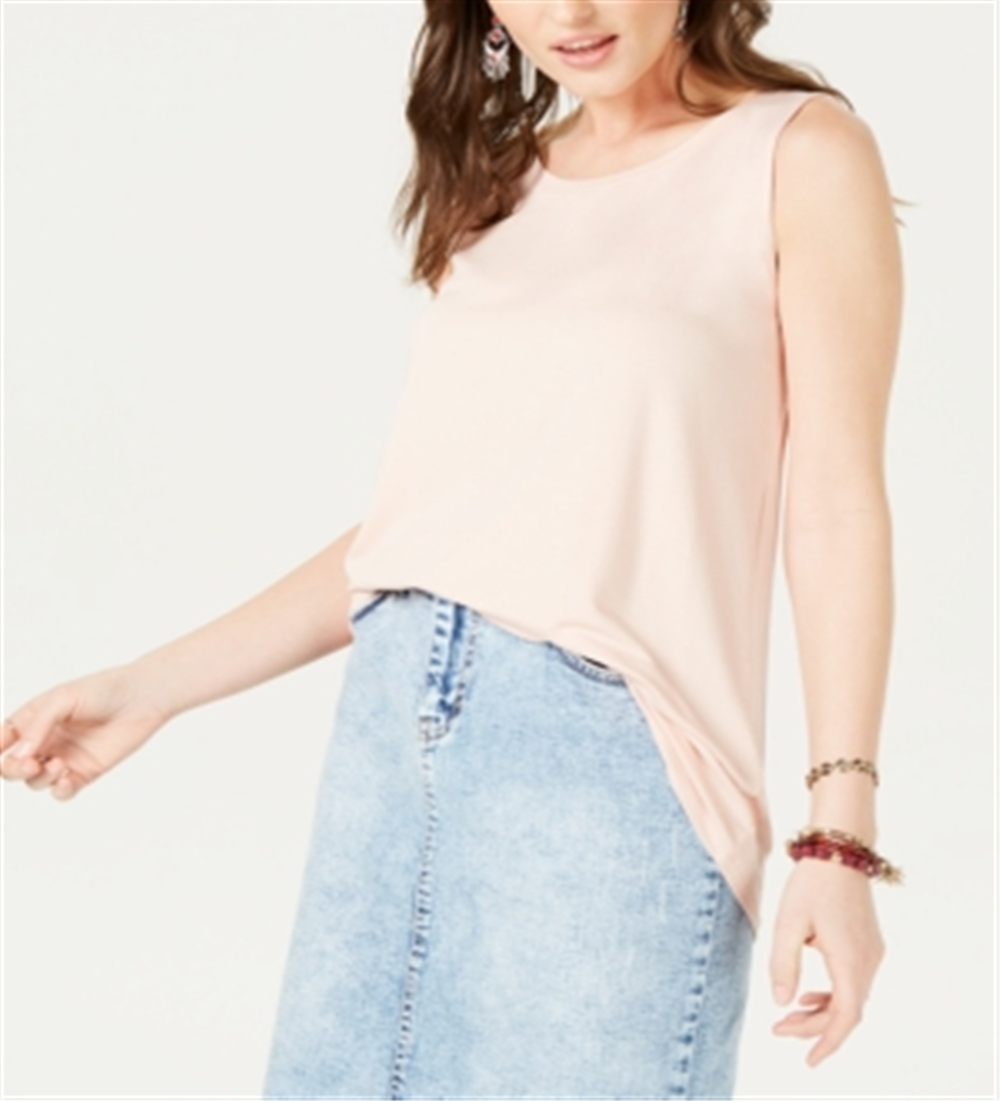 Style & Co Women's Swing Fit Tank Top Pink Size Large