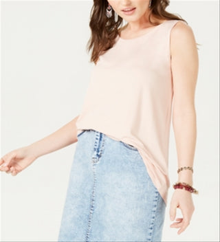 Style & Co Women's Swing Fit Tank Top Pink Size Large