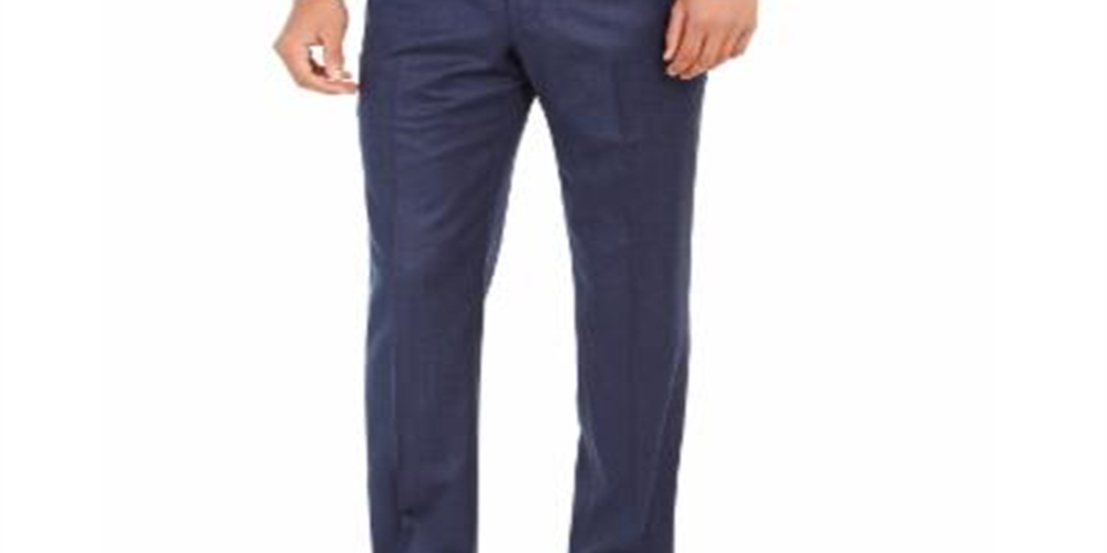 Ralph Lauren Men's Norton Wool Blend Classic Fit Dress Pants Blue Size 38W