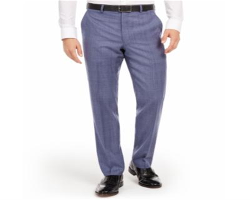 Ralph Lauren Men's Classic Fit UltraFlex Stretch Check Suit Separate Pants Blue Size 38W