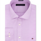 Tommy Hilfiger Men's Slim Fit Stretch Solid Dress Shirt Purple Size 14.5X32X33