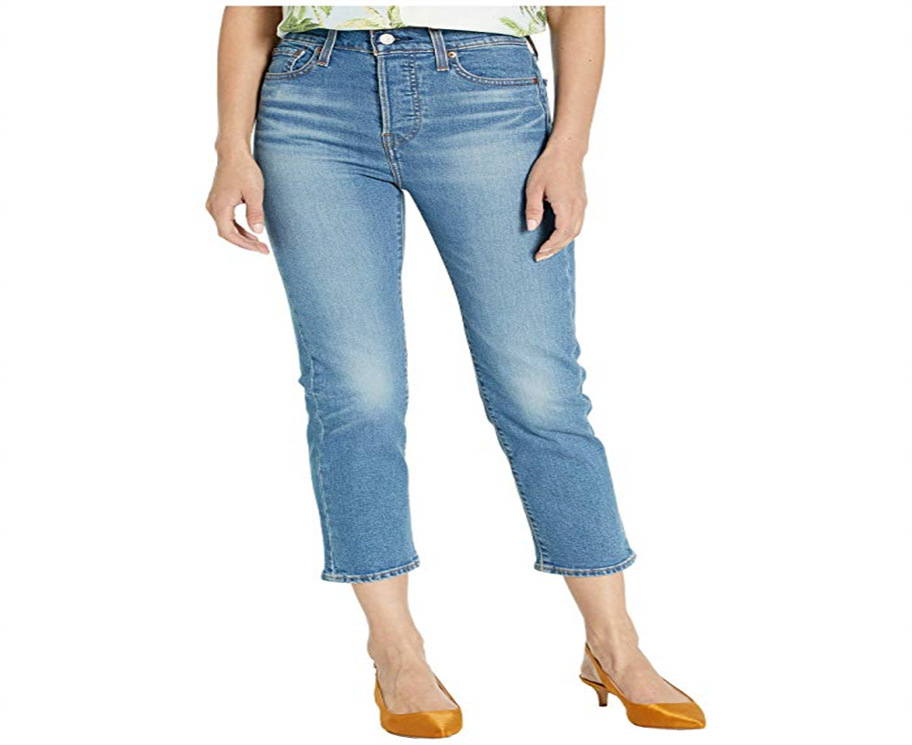 Levi's Women's Distressed Cropped Jeans Blue Size 29