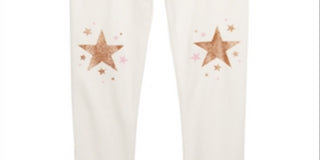 Epic Threads Toddler Girl's Star Knee Leggings White Size 3T