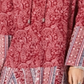 Style & Co Women's Printed Bell Sleeve Tunic Red Size Petite S