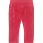 First Impressions Baby Girl's Velour Leggings Red Size 3-6MOS