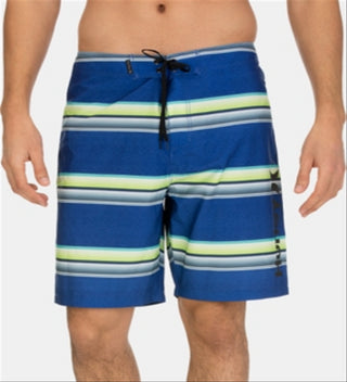 Hurley Men's Striped Board Shorts Blue Size -40