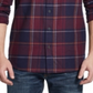 Weatherproof Vintage Men's Tartan Plaid Collared Dress Shirt Red Size Large