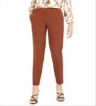 Bar III Women's Straight Leg Pants Truffle Brown Size 0