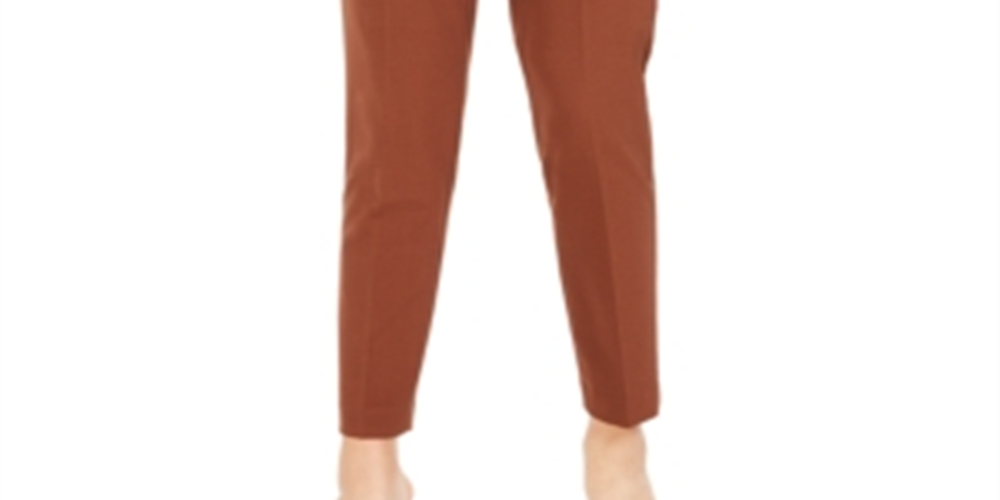 Bar III Women's Straight Leg Pants Truffle Brown Size 0