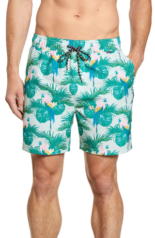 Hurley Men's Sierra Volley Swim Trunks Green Size X-Large