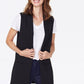 NYDJ Women's Ponte Vest Black Size Small